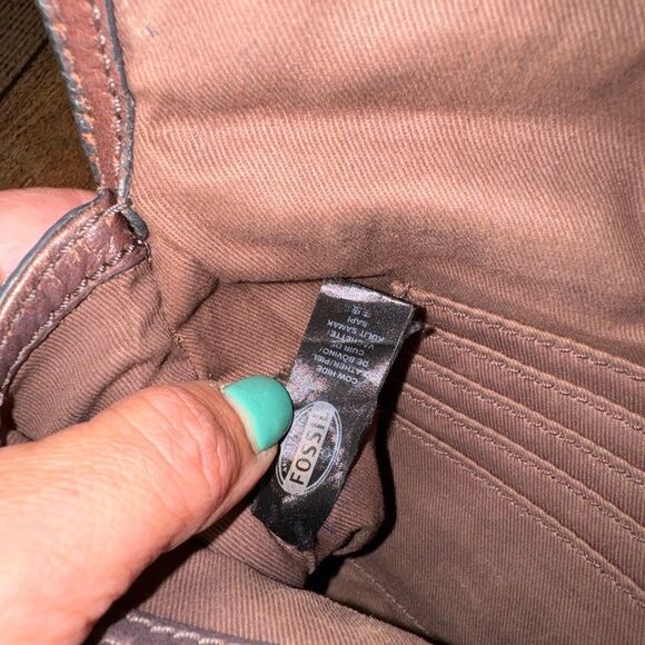 Fossil Monica Soft Leather Crossbody Sling Satchel Vintage Woman's - Picture 5 of 14